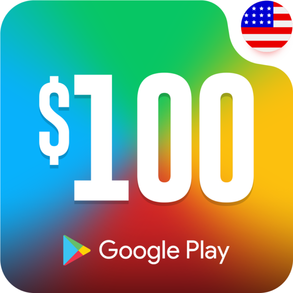 خرید گیفت کارت گوگل پلی 100 دلاری آمریکا