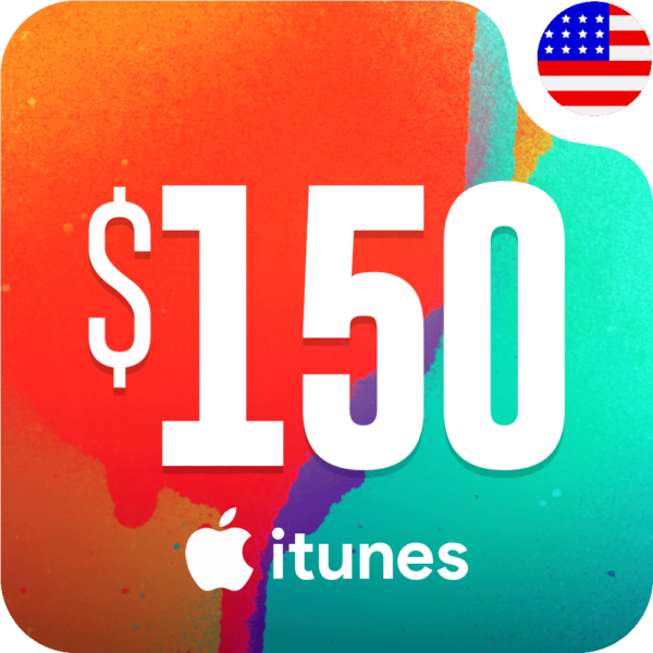 خرید گیفت کارت اپل آیتونز 150 دلاری آمریکا