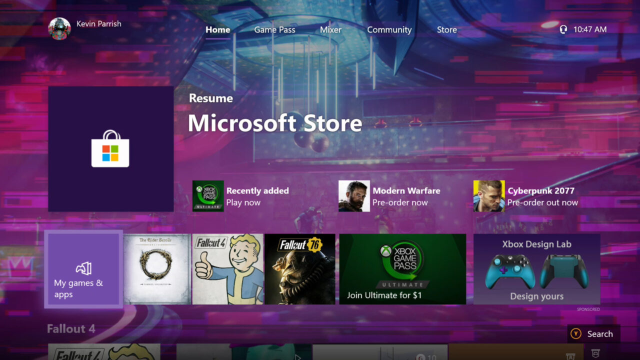 Xbox-One-Select-My-Games-Apps