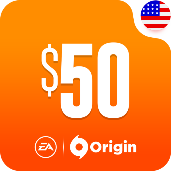خرید گیفت کارت اوریجین 50 دلاری آمریکا (EA Origin Cash Card)