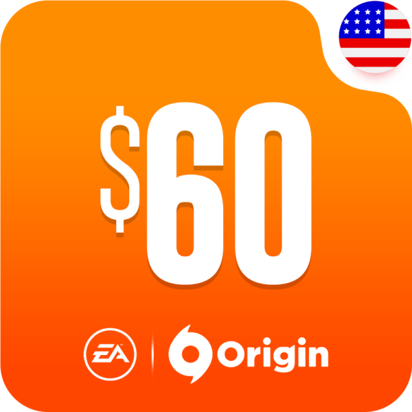 خرید گیفت کارت اوریجین 60 دلاری آمریکا (EA Origin Cash Card)