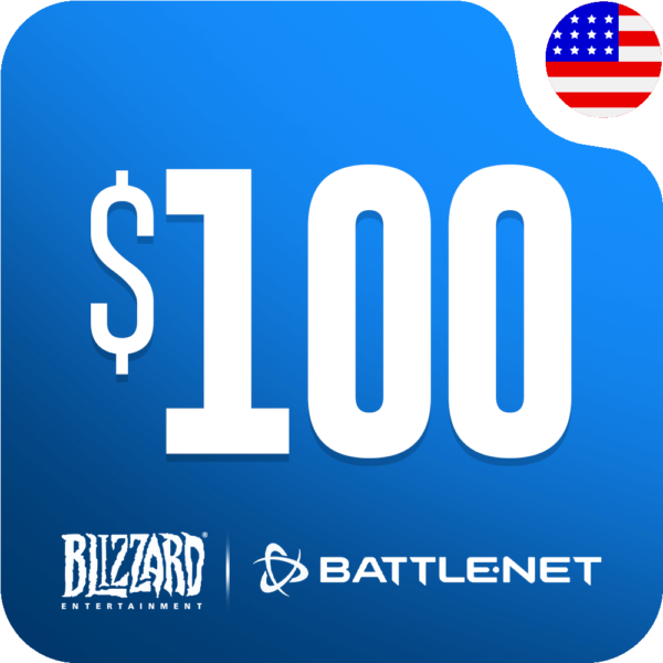 خرید گیفت کارت بلیزارد بتل نت 100 دلاری آمریکا (Battle.net)