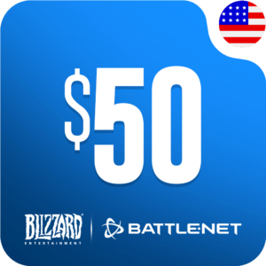 خرید گیفت کارت بلیزارد بتل نت 50 دلاری آمریکا (Battle.net)