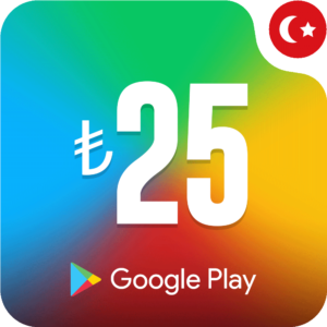 گیفت کارت گوگل پلی 25 لیر ترکیه