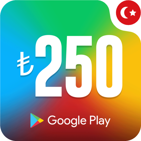 خرید گیفت کارت گوگل پلی 250 لیر ترکیه