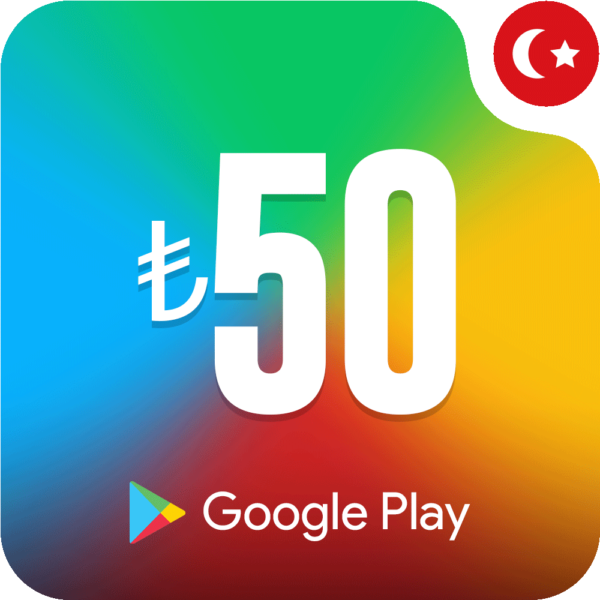 خرید گیفت کارت گوگل پلی 50 لیر ترکیه