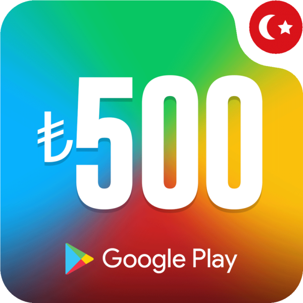 خرید گیفت کارت گوگل پلی 500 لیر ترکیه