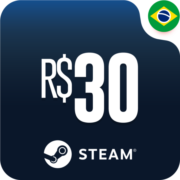 خرید گیفت کارت استیم والت 30 رئال برزیل